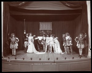 A Scene from an Amateur Production of The Taming of the Shrew Presented at Barnard College, New York